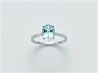 Anello Miluna Donna Gemma Del Cielo in Oro bianco Topazio LID3257 - LID3257
